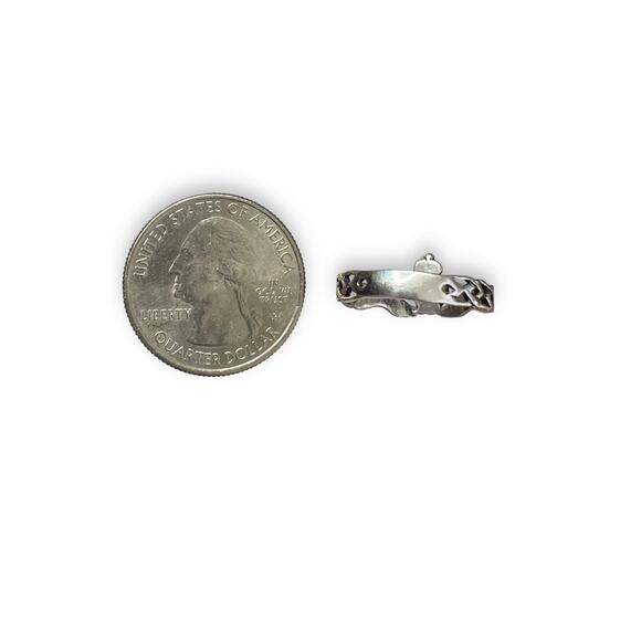 Vintage 925 Sterling Silver Claddaugh Ring sz 7,5 - Picture 4 of 4